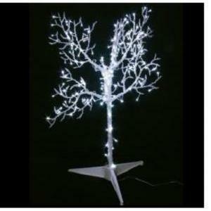 Giocoplast albero luminoso in metallo h90cm 210 led bianchi e flash bianco freddo 318 10726 31810726