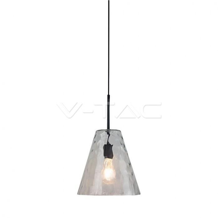 Sospensione V-tac attacco E27 max 60W trasparente VT-7305 - 3881 01