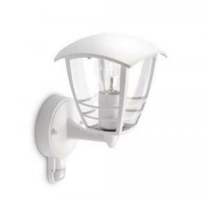 Consumer applique creek da esterno con sensore di movimento attacco e27 in alluminio colore bianco 15388/31/16 153883116