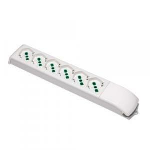 Multipresa fido senza cavo 6 prese bipasso italo/tedesche 2p&#43;t 16a 410230