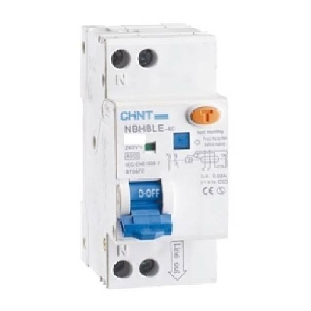 chint chint interruttore magnetotermico differenziale 1p+n 16a 6ka 30ma aub1l 203295 - foto 1