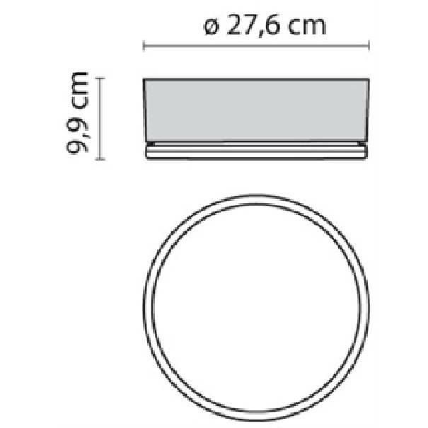 performance in lighting spa prisma lampada da parete o soffitto drop 28 led 16w bianca smd luce bianca ip55 303064 - foto 3