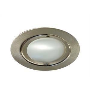 Faretto a incasso su mobili ferro spazzolato 20w g4 micro line klipp klapp 98407