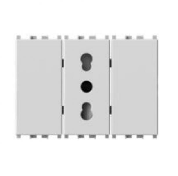 4 box 4 box presa corrente 10/16a e 2 bitappo per vimar arke bianca 4b.v19b.bt - foto 1