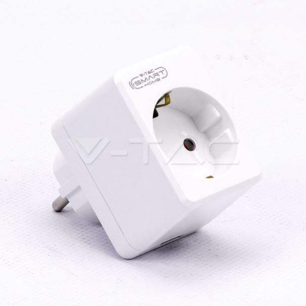 v-tac v-tac mini presa comandata wifi amazon alexa & google home compatible vt-5001 8416 - foto 1