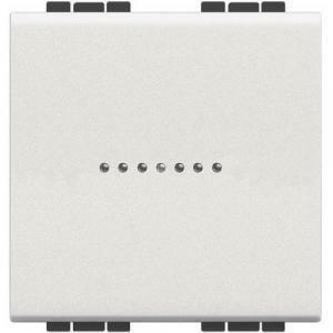 Living light pulsante assiale 1p no 10a 2 moduli colore bianco n4055m2n