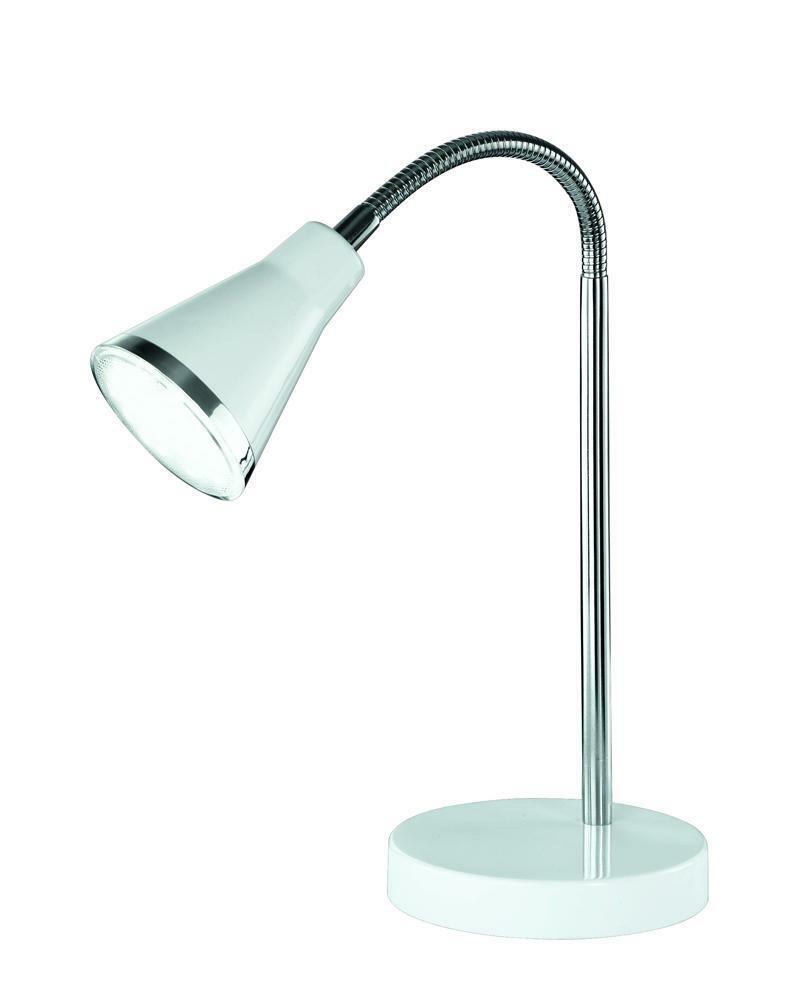 trio lighting trio lighting italia lampada led da tavolo arras con interruttore a filo luce calda 3000k per interno ip20 colore bianco r52711101 - foto 1