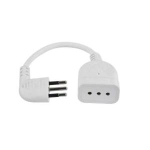 Mini prolunga  salvaspazio cavo 20cm bianco - 46005