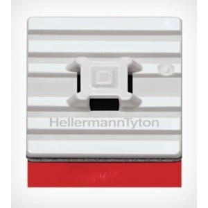 Hellermann tyton 100 basette adesiva flessibile 28x28 bianca 151-01528
