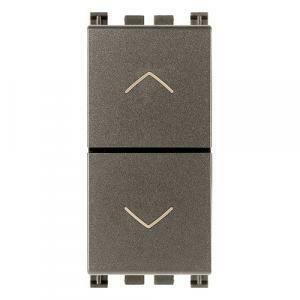 Arke' metal due pulsanti interbloccati no&#43;no 10a metal 19062.m