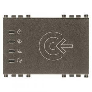 Arke' metal lettore transponder esterno knx 1 modulo in plastica colore alluminio 19457.m