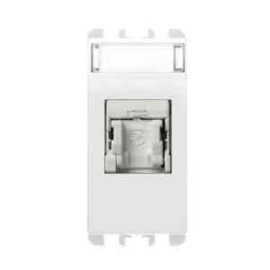 Presa dati rj45 cat5e 1 modulo colore bianco ghiaccio 10445ebg