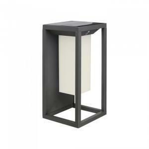 Applique led chip samsung ad energia solare  2w luce calda 3000k con interruttore on-off vt-77 784