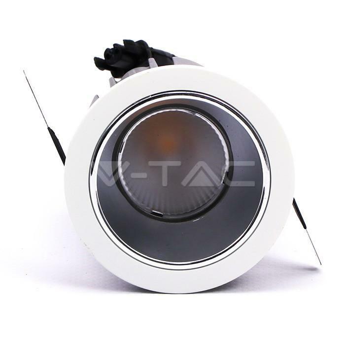 Faretto LED 6W V-TAC da Incasso per Soffitto Luce Naturale 4000K UGR<19 da Interno VT-2907 -  1480 01