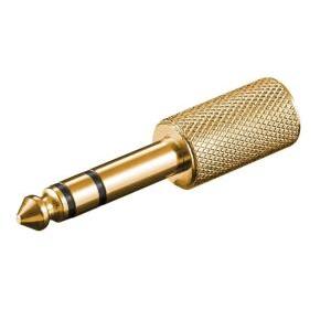 Adattatore audio stereo 6,35mm a 3,5mm metallo - 110627