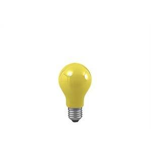 Lampada incandescente a goccia 25w attacco e27 gialla 40022