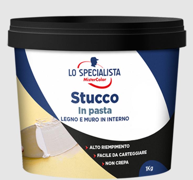 Stucco in pasta Lo Specialista MisterColor 1Kg bianco - 195109E010001 01
