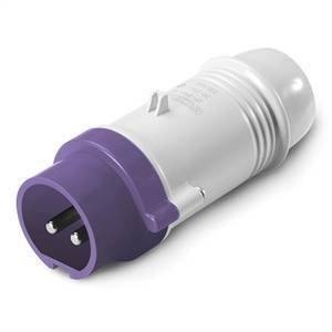 Spina volante 2p 16a 24v colore viola 230.1600