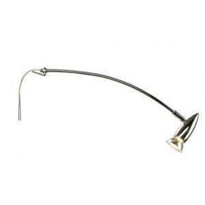 Italia display lampada orientabile attacco gu10 in alluminio/ottone colore cromo 146332