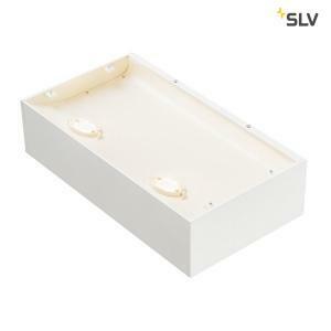 Italia shell 30, lampada led 54w da parete squadrata luce calda 3000k in alluminio/vetro acrilico colore bianco 1000423