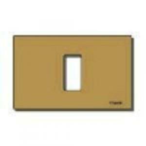 8000 placca scatto 1 modulo in alluminio colore bronzo 08635.br