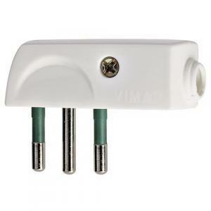 Spina 2p&#43;t 10a spa11 90&#176; colore bianco 00206.b
