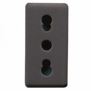 System presa bipasso 2p&#43;t 16a bivalente colore nero gw21203