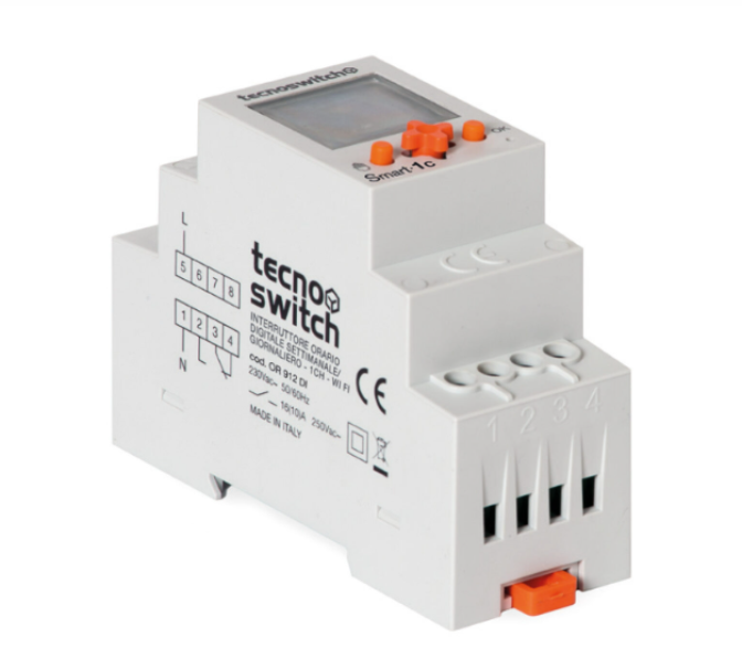 tecno switch tecno switch interruttore orario digitale gionaliero/settimanale 1 canale wi fi con funzione impulso or913di - foto 2