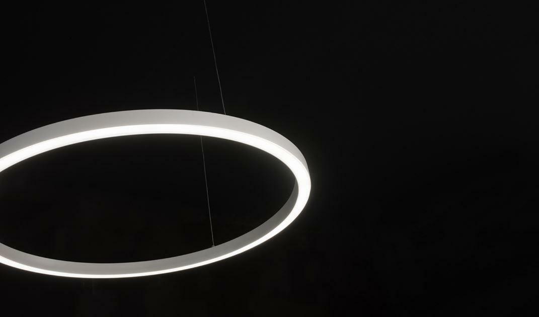 linea light linea light tour_pd sospensione led 38w luce calda 3000k diametro 74cm colore nero 65112w00 - foto 1