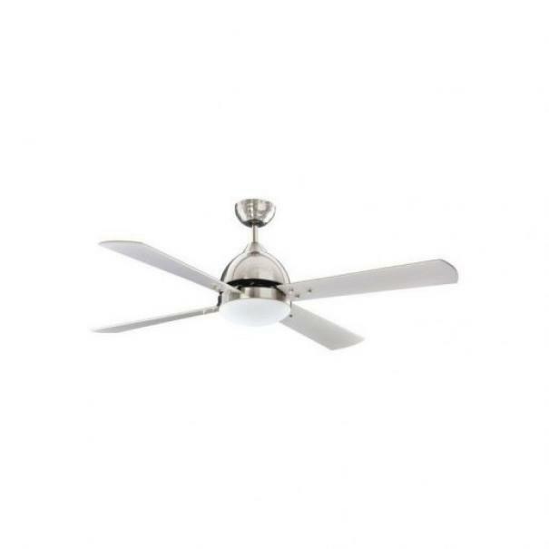 perenz perenz ventilatore 4 pale diametro 130cm attacco 2xe27 in metallo colore cromo spazzolato 7132cr - foto 1