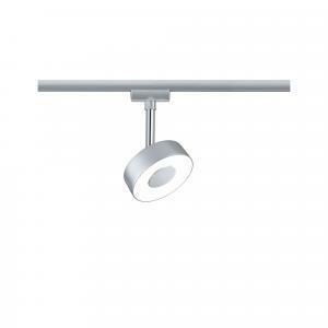 Spot led 5w a cerchio luce calda 2700k colore cromato opaco per sistema binario urail 95271