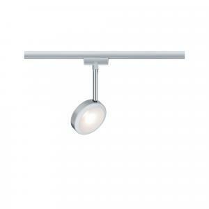 Discus spot led 5.5w dimmerabile luce calda 2700k colore cromo opaco per sistema binario urail 96891