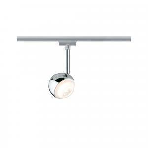 Capsule spot led dimmerabile 6w luce calda 2700k cromo opaco per sistema binario urail 95455
