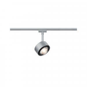 Aldan spot led dimmerabile 9w luce calda 2700k per sistema binario urail cromo opaco nero 95519