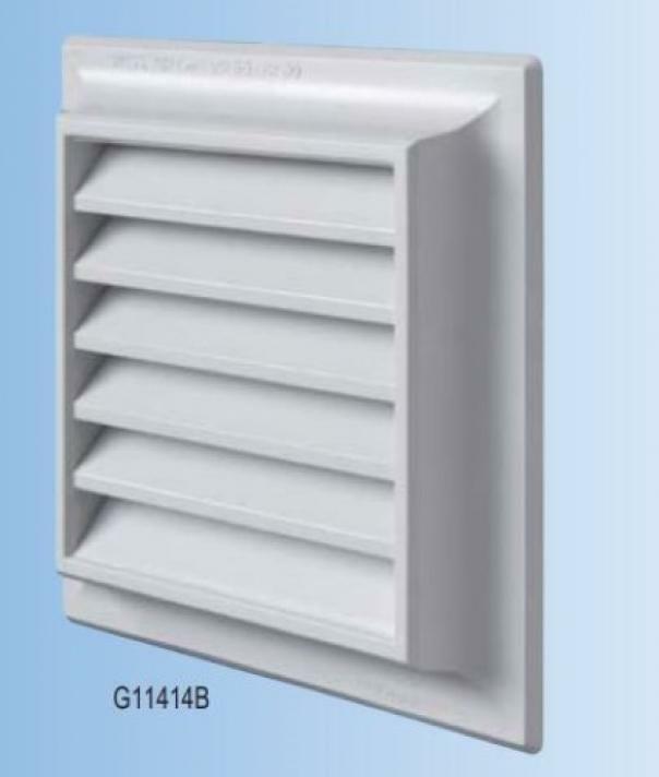 la ventilazione edil plast griglia tipo 'g' 140x140 da sovrapporre colore bianco g11414b - foto 1
