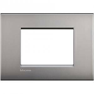 Livinglight air placca 3 moduli colore nichel satinato lnc4803nk