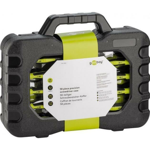 goobay kit valigetta 58 cacciaviti  di precisione 740053 - foto 1