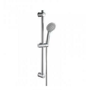 Idro-bric saliscendi nero anticalcare con doccino a 3 getti - serie syros blisal0141cr