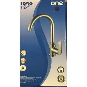Idro-bric rubinetto miscelatore per lavello modello one finitura cromata  bocca alta scarub0874cr
