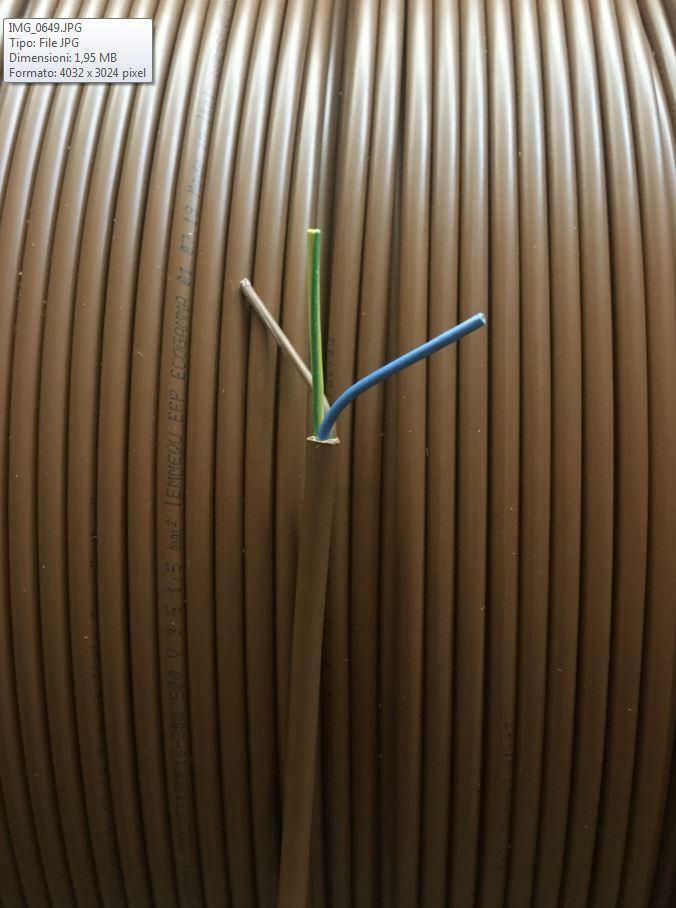 cavi cavi al metro cavo fror fs18 3 conduttori da 1,5mmq con giallo verde nofirefl3gx1,5 fs18or18-3gx1,5 - foto 1