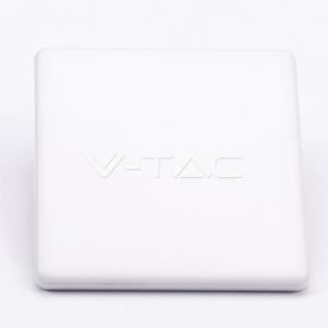 Mini pannello led chip samsung quadrato 24w luce calda 3000k in alluminio colore bianco vt-625sq 742