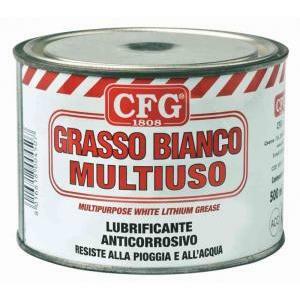 Grasso bianco multiuso, lubrificante anticorrosivo 500ml l00302