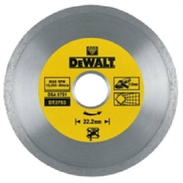 Disco diamantato a corona continua 115 mm DeWalt foro 22 2 mm