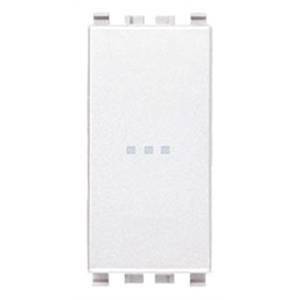 Eikon pulsante 1p no 10a assiale colore bianco 20108.b