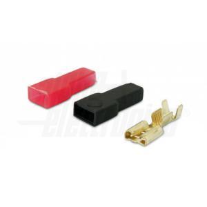 Kit prese faston  per cavo da 1-2.5mm2 nero rosso - 22-40