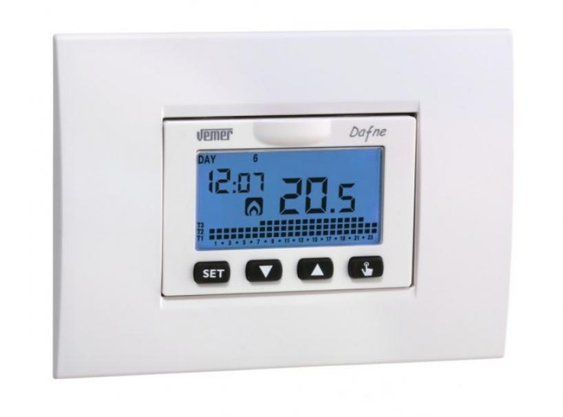 vemer vemer cronotermostato dafne incasso vn166500-bianco/grigio - foto 1