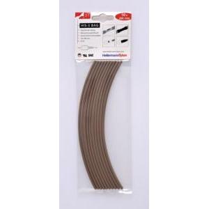 Hellermann tyton guaina termorestringente marrone fino a 3:1 in sacchetti 308-30314