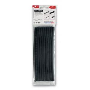 Hellermann tyton guaina termorestringente nera fino a 3:1 in sacchetti 308-30610