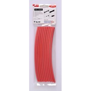 Hellermann tyton guaina termorestringente rossa fino a 3:1 in sacchetti 308-30611