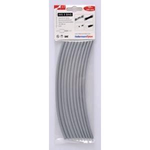 Hellermann tyton guaina termorestringente grigia fino a 3:1 in sacchetti 308-30613